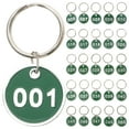 thumbnail image 2 of MasteelfCA 50Pcs Aluminium Alloy Storage Tags Metal Numbers Plates Luggage ID Tags Key Ring Labels (Number 1-50), 2 of 8