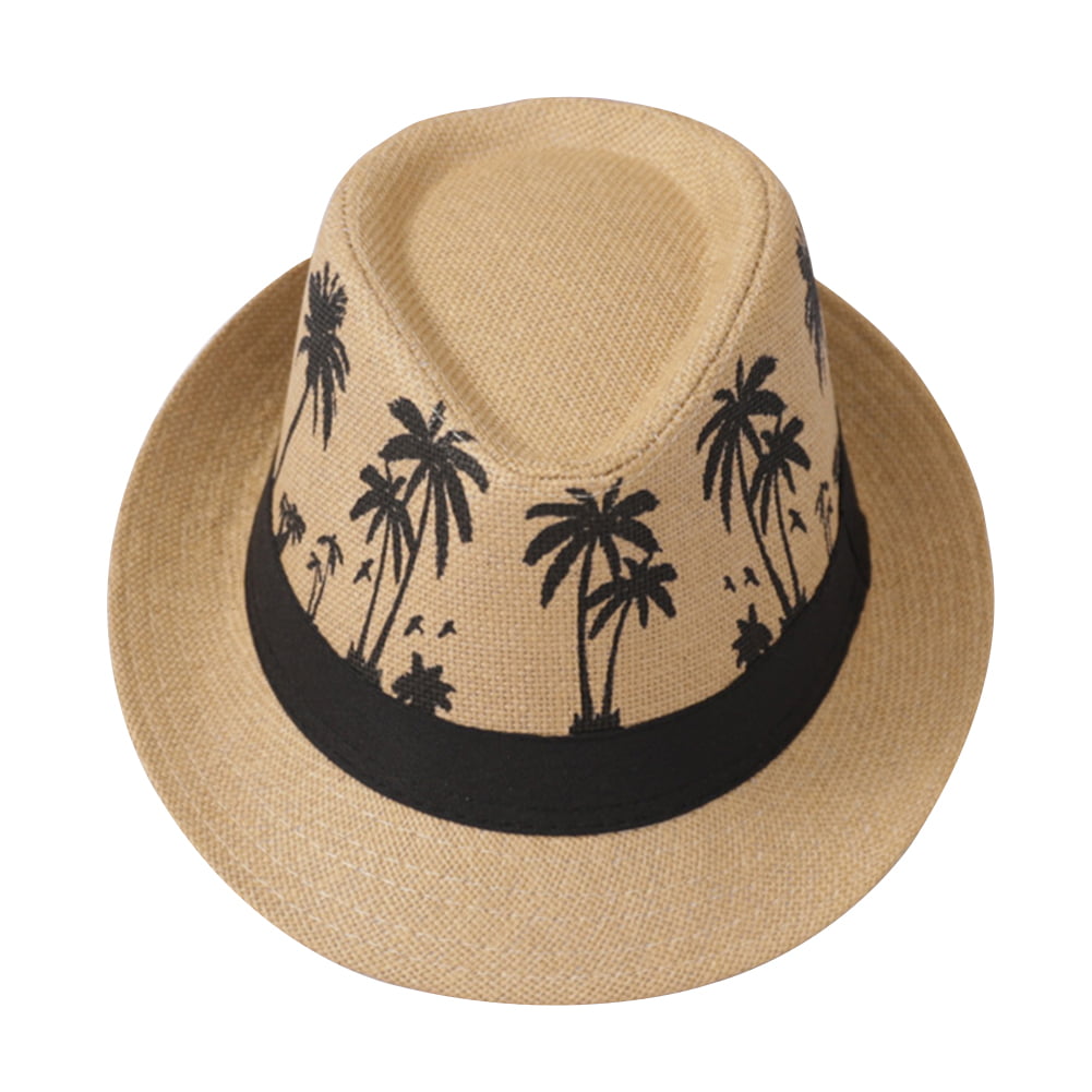 Mens Beach Sun Hat with Panama Belt Hat Cap Hats Decorated Sunhat Raffia Hat Summer Womens Jazz Straw Hat GeorgeB 
