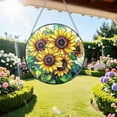 thumbnail image 5 of Outdor Stained Glass Window Hanging Sunflower Stained Glass For Windows Hanging Home For Window Teacher Birthday Sunflower For, 5 of 5