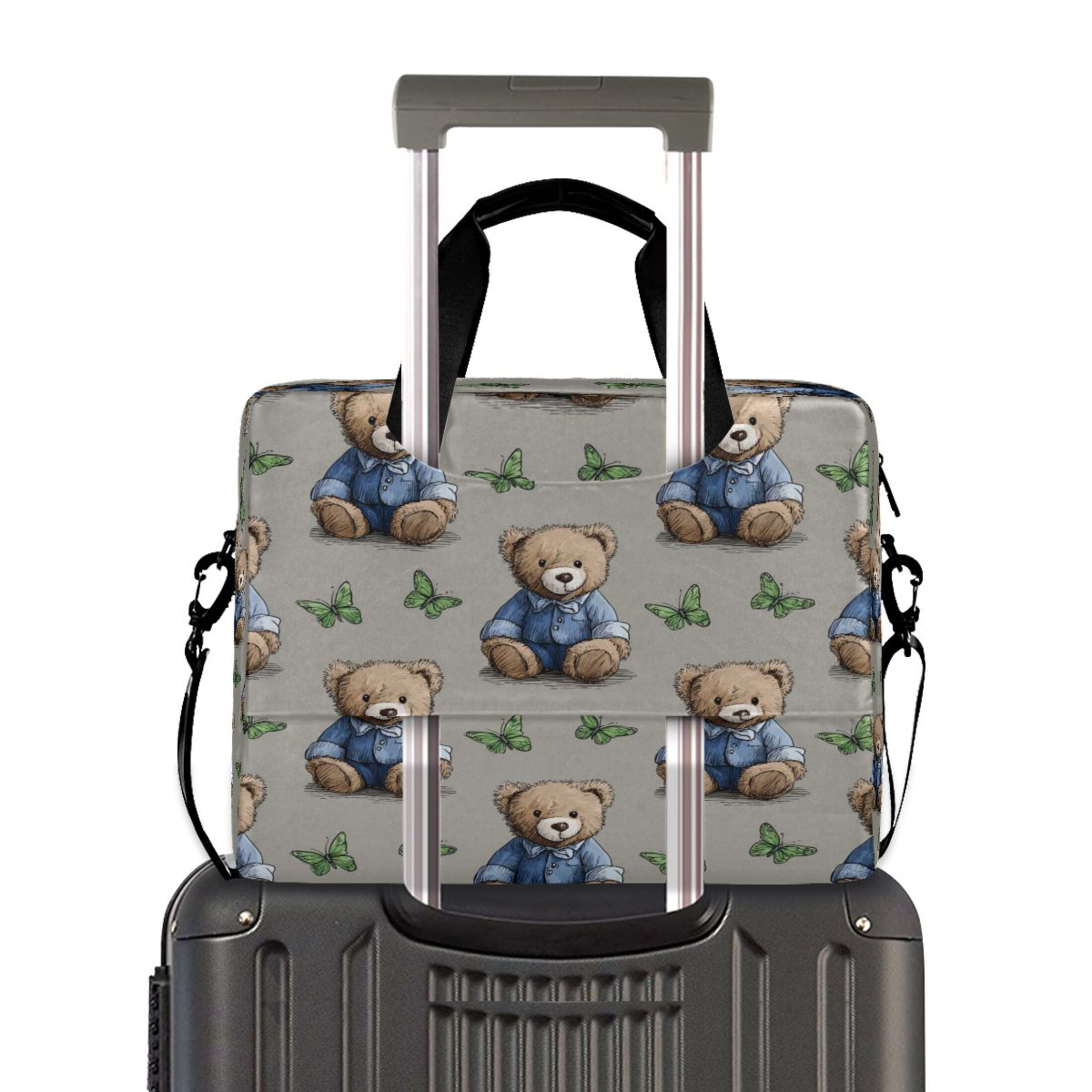 Laptop Bag Laptop Briefcase 15.7 x 3 x 11.8 Inches Laptop Bag Briefcases Laptop Storage Travel Laptop Bag Work Laptop Bag Cute Bear Seamless