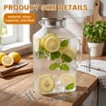 thumbnail image 2 of 1 Gallon Square Glass Pitcher with Lid Water Pitcher for Fridge Borosilicate Glass Carafe for Hot and Cold Beverage Jug with Handle for Iced Tea Coffee Juice, 2 of 11