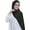 Black, variant on Women Premium Hijab Head Scarf Lightweight Shimmer Scarves Crepe Wedding Shawls Shiny Wraps for Evening Dresses