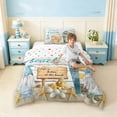 thumbnail image 4 of Erosebridal Summer Beach Twin Comforter Sets,Cartoon Gnome Cute Seashell Starfish Bedding Set For Kids Girls,Reversible,2 Pieces, 4 of 7