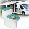 thumbnail image 6 of HELLHERO Otter Toilet Seat Lid Cover, Dustproof Easy to Install Polyester Toilet Lid Seat Cover Set, 6 of 8