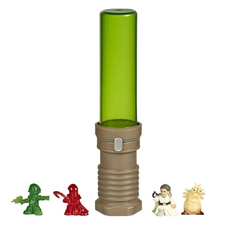 Star Wars Micro Force WOW! Kids Mini Collectible Figure 4-Pack with 2 Character Stickers in Lightsaber (Best Place To Sell Star Wars Collectibles)