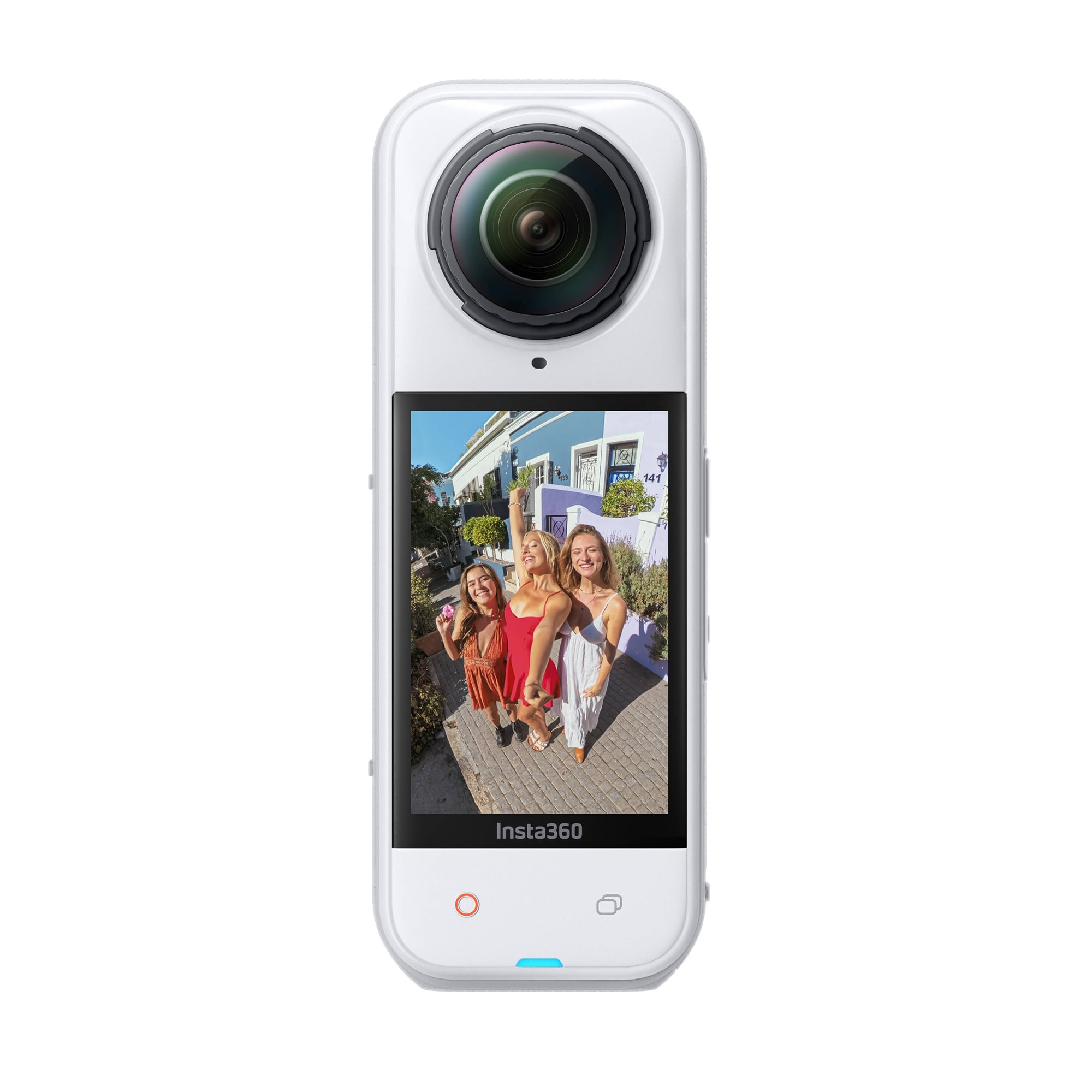 Insta360 X5 Satin White - Waterproof 8K 360° Action Camera, Leading Low Light, Invisible Selfie Stick Effect, Rugged and Replaceable Lens, 3-Hour Battery, Built-in Wind Guard, Stabilization