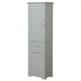 thumbnail image 4 of M optimized 68" Tall Storage Cabinet with Adjustable Shelves, Cabinet with Door, 2 Drawers, Freestanding Bathroom Storage Cabinet for Living Room, Kitchen, 4 of 9