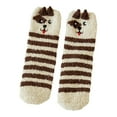 thumbnail image 2 of Dyfzdhu Winter Women Coral Socks Middle Tube Cute Home Stocking, 2 of 3
