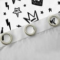 thumbnail image 4 of Feelyou Princess Crown Curtains Pack of 2 (42x84 Each), Stars Lightning Curtains Blackout, 4 of 6