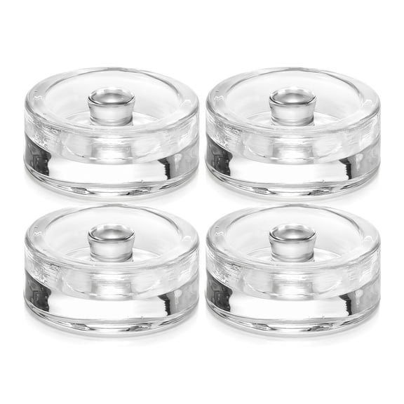 4 Pack Fermented Glass Weights for Wide Mouth Mason Jars, 2.75in x 1in x 0.7in – Glass Fermenting Lids for Home Fermentation