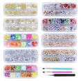 thumbnail image 2 of 9 Pack Rhinestones for Bedazzling, Flatback Nail Art Pearls Charms, Nail Art Rhinestones, Colorful DIY Resin Rhinestone Kit for Crafts, Mugs, DIY Decor, 2 of 8