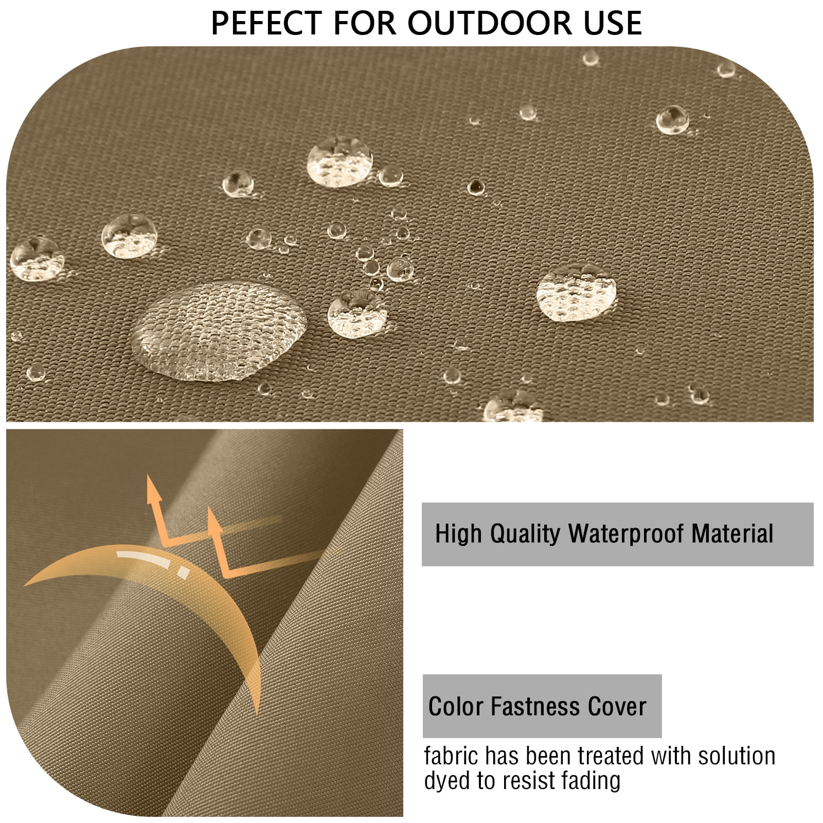 idee-home Outdoor Chair Cushions Set of 2, Outdoor Seat Cushions 22x22 Waterproof, Patio Chair Cushion Color Fastness with Ties Patio Furniture Garden Sofa Couch Pads