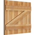 thumbnail image 2 of 26 7/8"W X 23"H Timbercraft Five 5 3/8" Boards Joined Board-N-Batten Shutters W/Z-Bar, Rough Sawn Western Red Cedar (Per Pair), 2 of 13