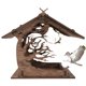 thumbnail image 1 of Comedero de Aves de Madera para Exterior Casa de Aves Resistente al Agua con Soporte para Manzanas y Bolas de Grasa, 1 of 6