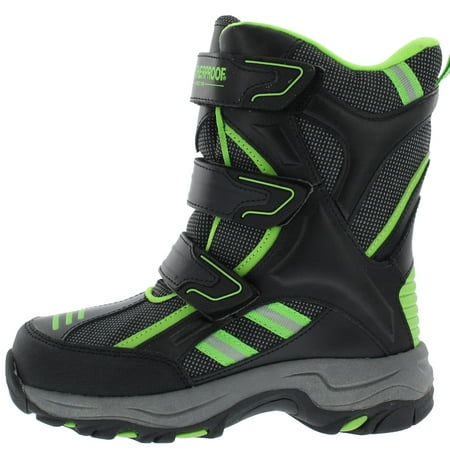 mens snow boots with velcro straps