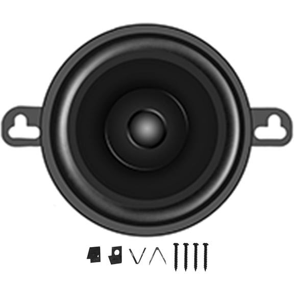 3.5" Dual Cone Speaker 30W Max, 4 Ohm,Wide Frequency Response,Enhanced Bass,Polypropylene Cone,Rubber Surro Dual Cone Replacement Auto Speaker