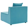 thumbnail image 5 of Sofa Middle Chair, Fabric, Blue, Modern Contemporary Urban Design, Outdoor Patio Balcony Cafe Bistro Garden Furniture Hotel Hospitality, 5 of 7