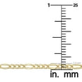 thumbnail image 5 of KoolJewelry 10k Yellow Gold Figaro Link Bracelet (2.3 mm, 7.5 inch), 5 of 6