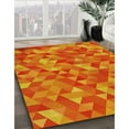 thumbnail image 2 of Ahgly Company Indoor Rectangle Patterned Neon Red Area Rugs, 2' x 3', 2 of 6