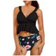 thumbnail image 1 of Bikini sin espalda con estampado de bloques de colores cómodo para mujer, traje de baño de una pieza, conjunto de ropa de playa OAVQHLG3B Store lin121212, 1 of 4