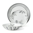 thumbnail image 2 of Oneida Sketchbook 12-Piece White & Gray Porcelain Tableware Set (Service for 4), 2 of 11