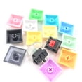 thumbnail image 4 of YESTUNE 100pcs Mixded Color PBT Shine Through Keyset 1U DSA Profile Keycap Set for Cherry MX Switches Mechanical Keyboard, 4 of 16
