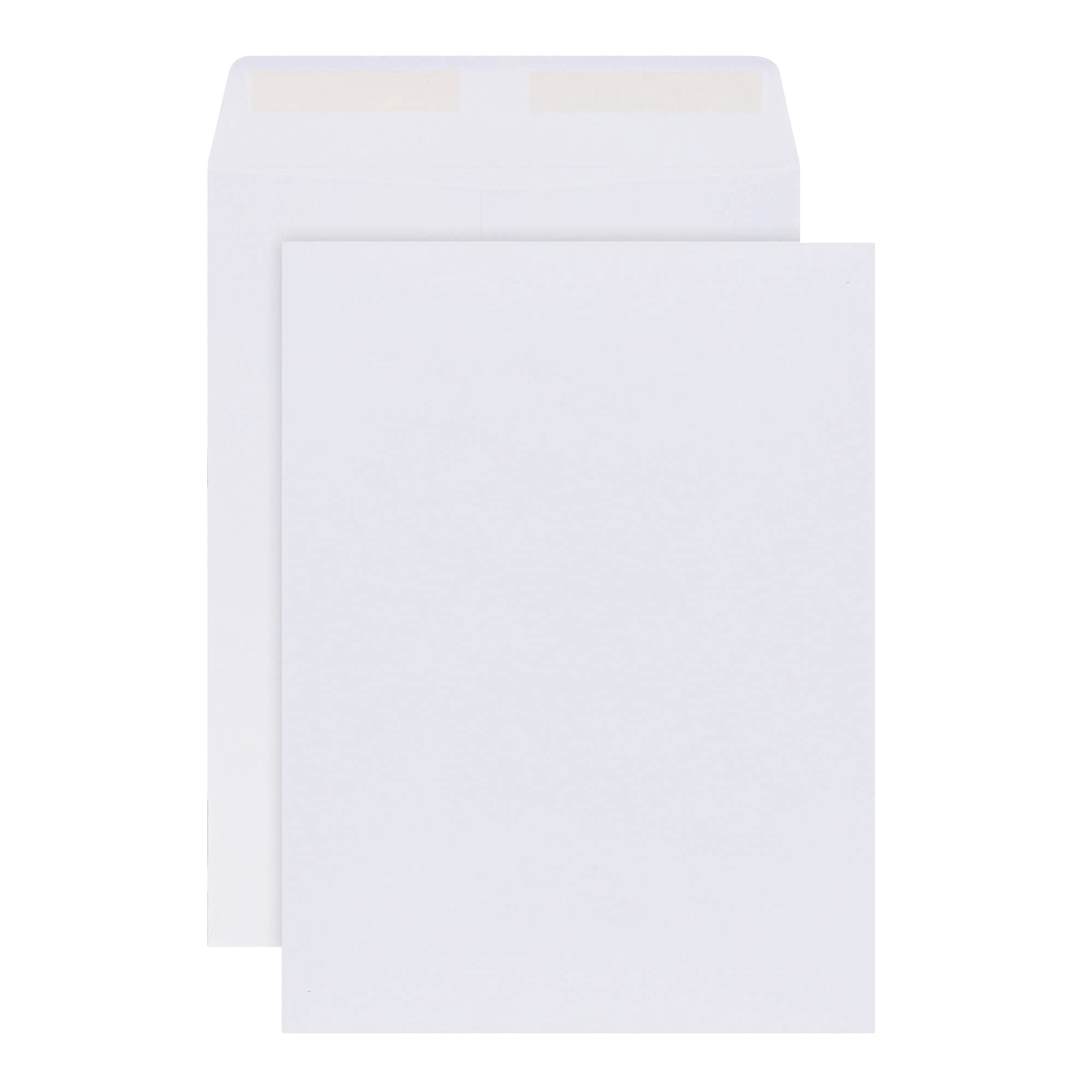 Office Depot Large Format Open-End White Envelopes, 9in. x 12in., Pack Of 250, 77635