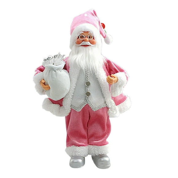 SLYNSHome Vintage Christmas Santa Claus Ornaments,Hanging Christmas Tree Santa Decorations Xmas Christmas Gifts - Red