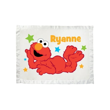 Personalized Sesame Street Elmo And Stars Ultra Soft Baby Blanket