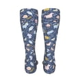 thumbnail image 6 of Rateoe Cute Baby Animals print Women's Men's Novelty 20in Crew Socks Cotton Socks Knee High Socks for Walking,Running,Nurses,Pregnancy-One Size, 6 of 8