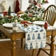 thumbnail image 5 of Camino de Mesa Navideño de 33 X 183 Cm | Decoración Navideña de Poliéster Multicolor | Diseño de Copos de Nieve y Árboles Invernales | Decoración Duradera y Lavable para Fiestas En La Cocina, 5 of 6