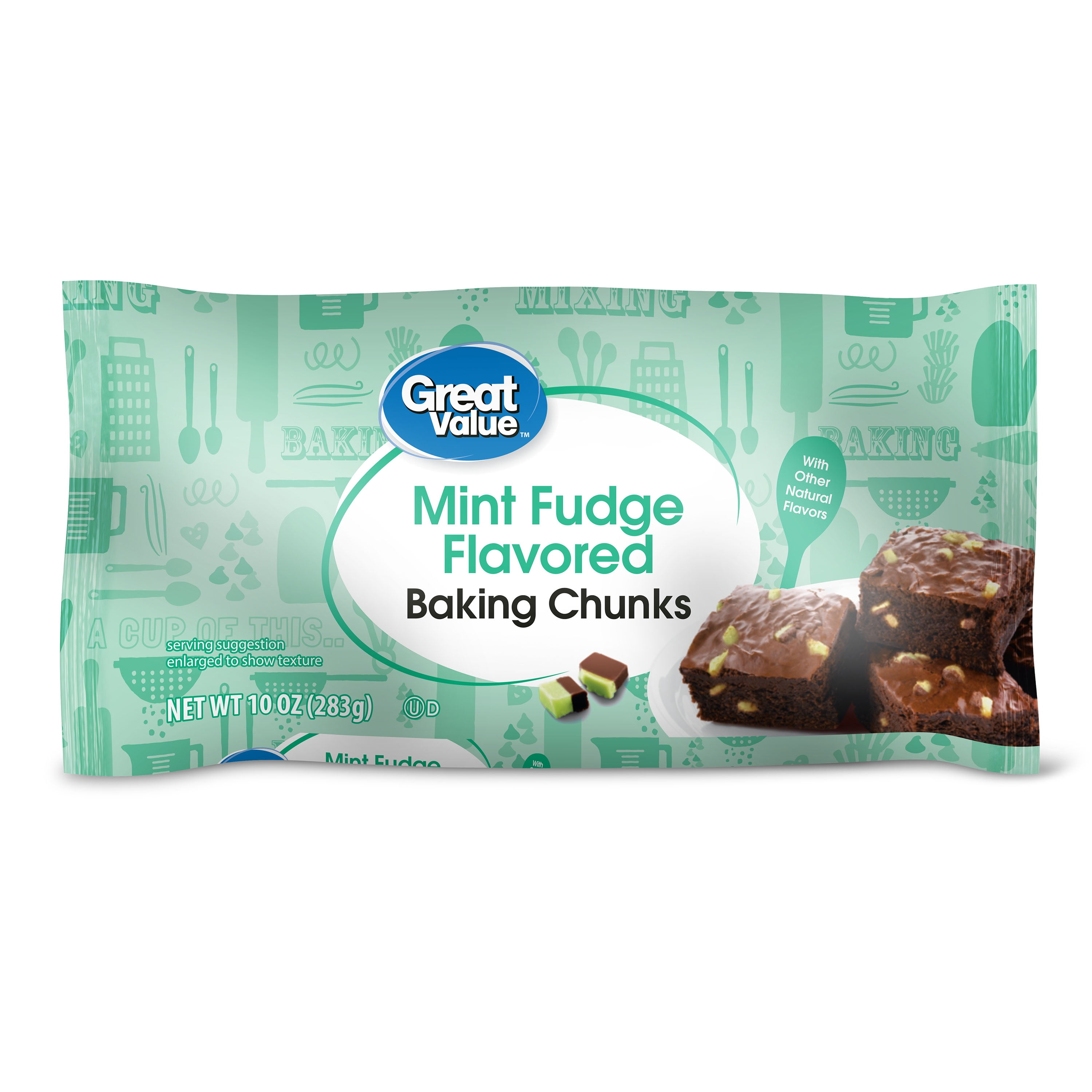 Great Value Mint Fudge Baking Chunk, 10 Oz