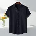 thumbnail image 2 of Dagugfen Shirts for Men Button up Short Sleeve Loose Summer Lightweight Business Casual Work Tops Pocket, 2 of 9