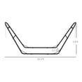 thumbnail image 3 of Hammock Stand 2 Person, Portable Adjustable Steel Frame - 10.3ft, 800lbs Capacity, Black, 3 of 9