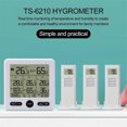 thumbnail image 1 of Weather Station Indoor/Outdoor Wireless Sensors Digital Thermometer Hygrometer LED LCD Display Thermometer(White), 1 of 5