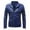 Blue, variant on XFLWAM Men's PU Leather Jacket Causal Faux Leather Motorcycle Jacket Zipper Biker Coat Brown S