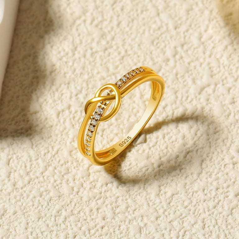 Promise Rings Daughter Gold Ring Heart Rings For Women Mother