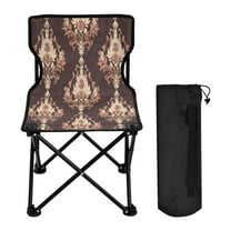 YAZAOO Camping Chairs Modern Elegant Earthy Damask Pattern Folding chair