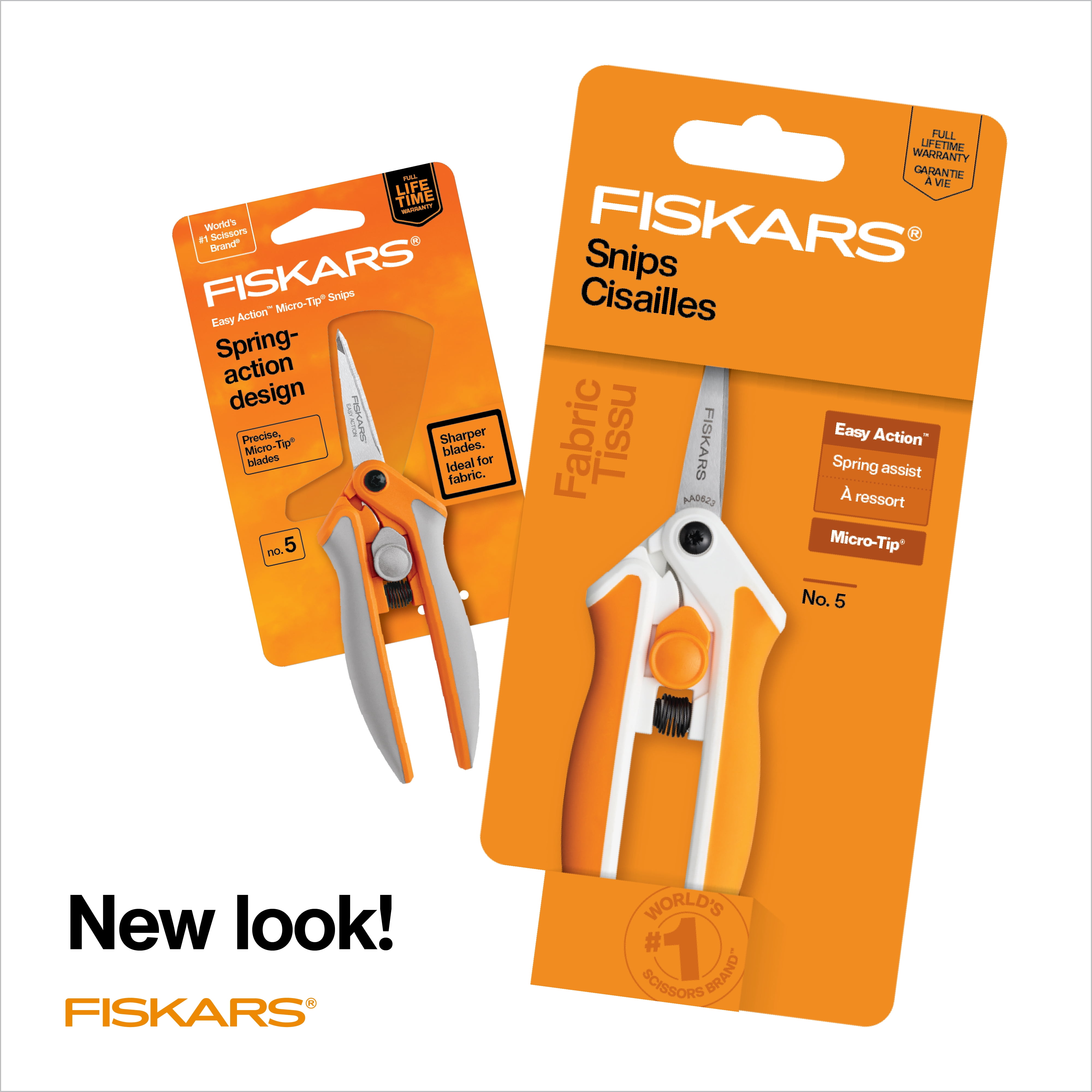 Fiskars FSK1905001001 5 in. Scissor Micro Tip Spring 