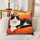 thumbnail image 5 of Fasiaou 1 Counts Artistic Abstract Style Pillow Cover Floral Print Sofa Bedroom Decor Cushion Case Soft Nylon Spandex Washable Home Living Room Accent, 5 of 6