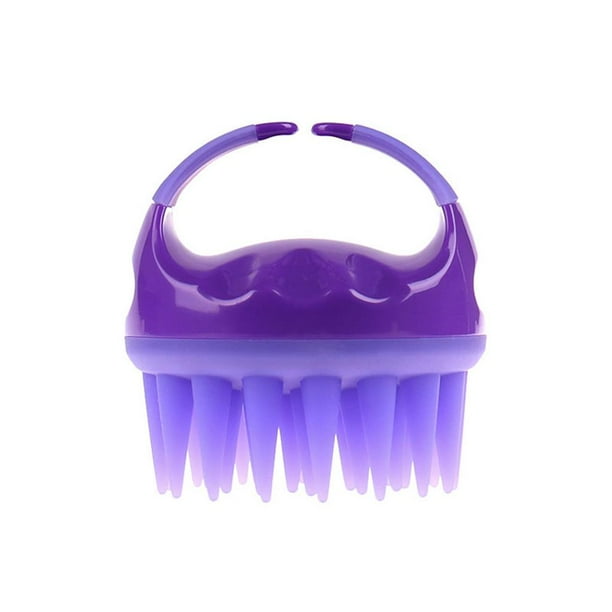 Naiovety Peine de silicona para el cabello, cepillo de baño para manos, exfoliante corporal, masaje SPA, masajeador para el cuero cabelludo, purificador Suministros de limpieza para el hogar Naiovety HA023543-00