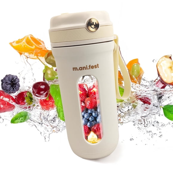 Vaso exprimidor portátil m.ani.fest de 350 ml, recargable por USB