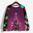 thumbnail image 3 of Craaazy Dresses For Women Long Sleeve Tops Christmas Tree Printed Christmas Trees With Lights Printed Christmas Gifts Crewneck Blouse Gifts, 3 of 4