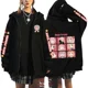 thumbnail image 4 of Sudaderas con capucha con cremallera y estampado para mujer, ropa de calle Harajuku, sudaderas de lana Y2K para mujer, cárdigan de manga larga informal Suelto, 4 of 5