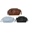 thumbnail image 1 of Bolso de bola de masa, bolso de mujer, bolso de hombro, bolso tejido de cuero PU, 1 of 5