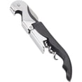 thumbnail image 2 of 2 pack Double Hinged Waiter's Corkscrew Wine Opener, Stainless Steel Wine Bottle Opener with Built In Foil Cutter, Home Bar Tools, Bar Cart Accessories, Wedding Gifts（black）, 2 of 5