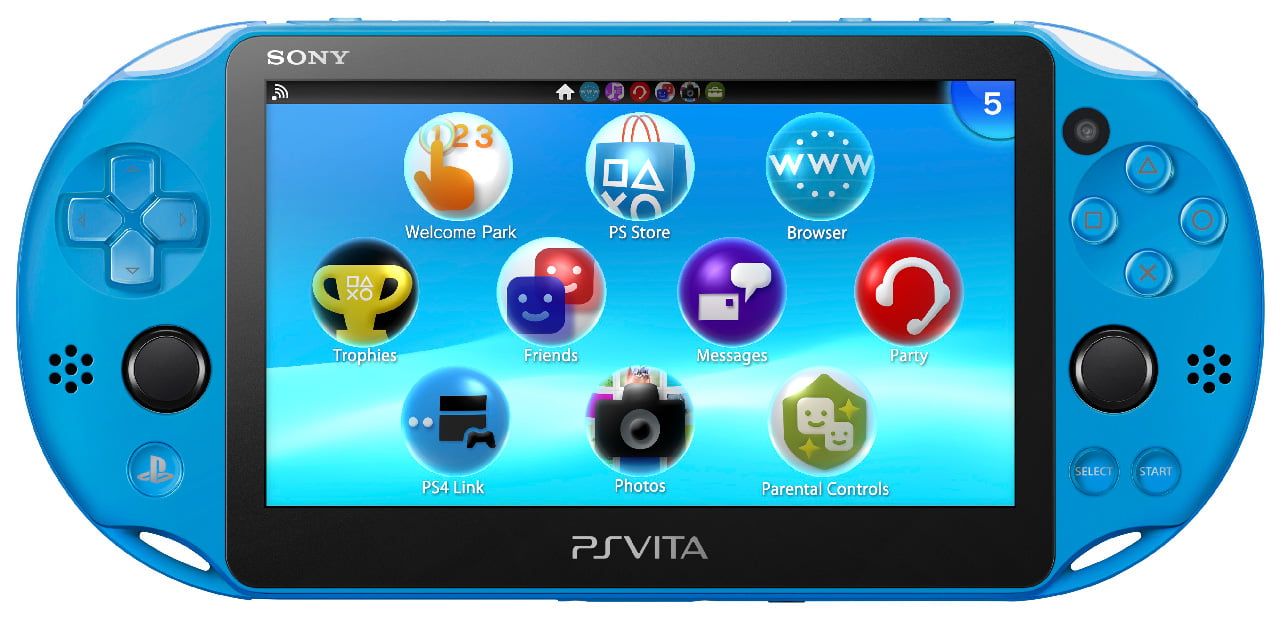 Sony Vita PlayStation Vita New Slim Model - PCH-2006 Aqua Blue - Walmart.com