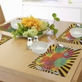thumbnail image 4 of Ambesonne Retro Place Mats Set of 4, Circular Stripes, Standard Size, Multicolor, 4 of 6