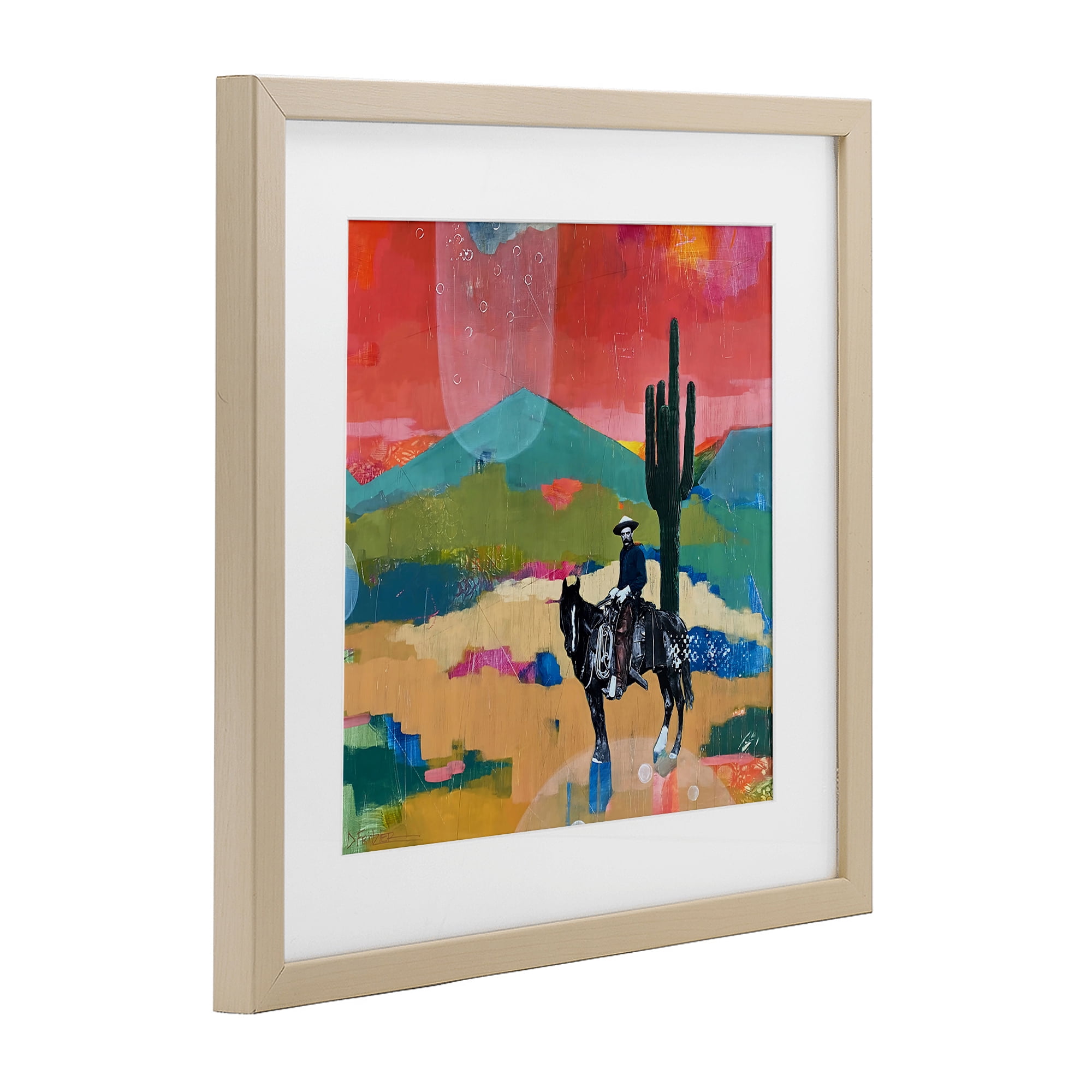 Stupell Industries I Used To Be A Cowboy Birch Framed Print Under Glass, design by Dianna Fritzler
