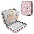 thumbnail image 2 of BZSMCE Teeth Glitter Stars Pattern Water-Resistant Filing Folder Binder Organizer Keeper 1.2 Inch 3-Ring 7-Pocket Expanding File, 2 of 7